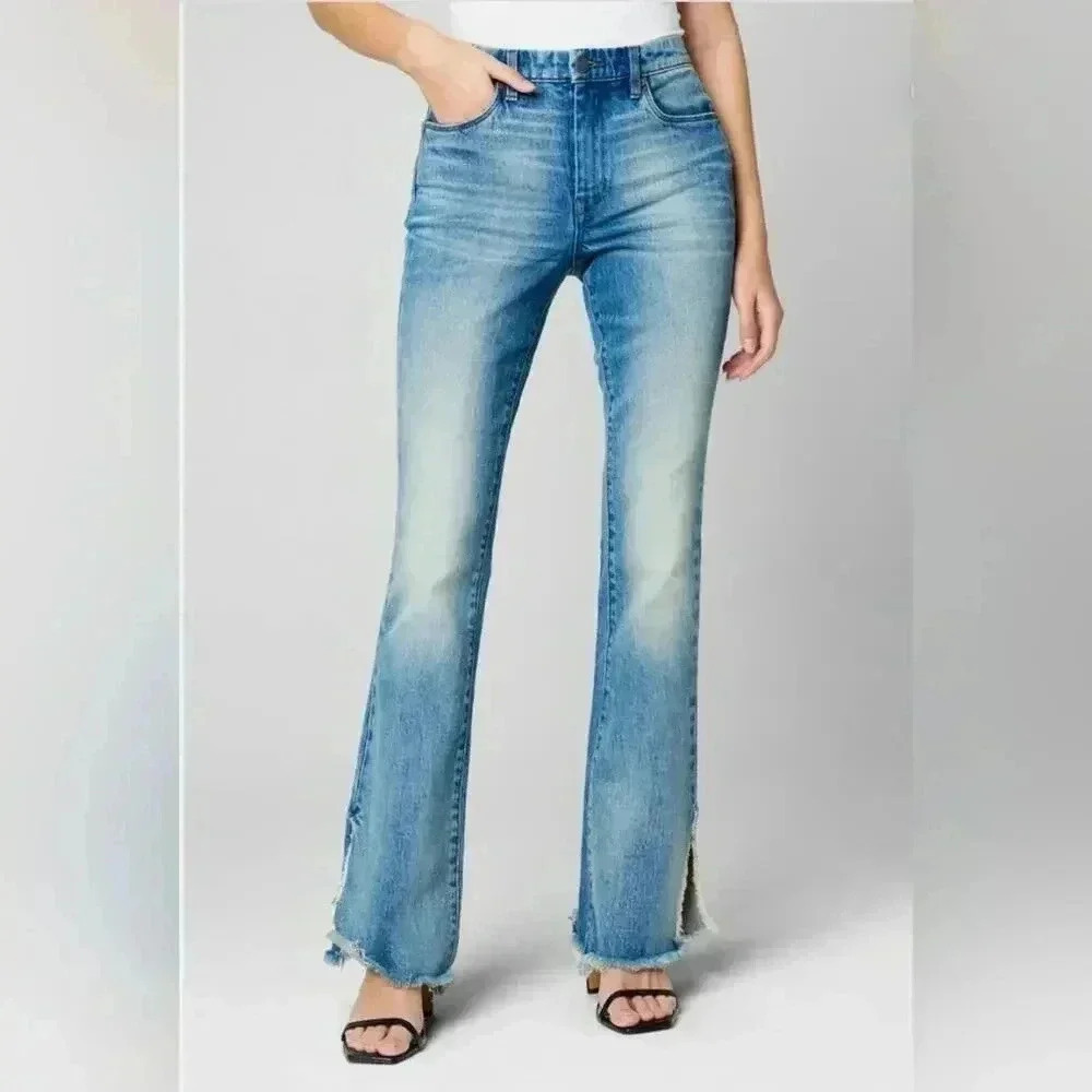 Blank NYC womens  The Hoyt  High-Rise Mini Flare Jean. NWT Sz 25